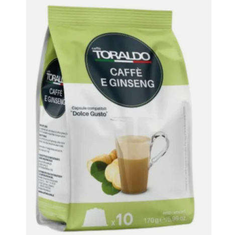 TORALDO CAFFE CAPSULE DOLCE GUSTO GINSENG 10PZ TORALDO CAFFE CAPSULE DOLCE GUSTO GINSENG 10PZ