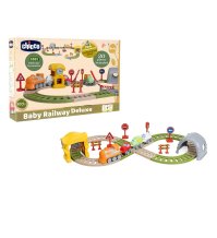 Chicco Trenino Elettronico ECO+ con 34 Accessori e Binari Modulari – Gioco Educativo per Bambini 18+ Mesi