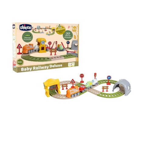 Chicco Trenino Elettronico ECO+ con 34 Accessori e Binari Modulari – Gioco Educativo per Bambini 18+ Mesi Chicco Trenino Elettronico ECO+ con 34 Accessori e Binari Modulari – Gioco Educativo per Bambini 18+ Mesi