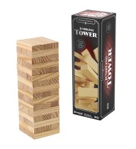 Jumbling Tower – Gioco della Torre in Legno | Classico Gioco di Abilità e Destrezza per Tutta la Famiglia