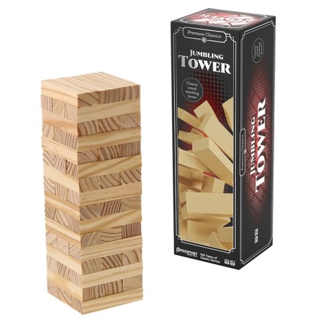 Jumbling Tower – Gioco della Torre in Legno | Classico Gioco di Abilità e Destrezza per Tutta la Famiglia Jumbling Tower – Gioco della Torre in Legno | Classico Gioco di Abilità e Destrezza per Tutta la Famiglia