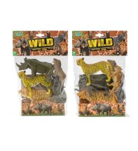Globo Animali dello Zoo 6 pezzi Multicolore – Set Figure Animali Giocattolo