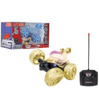 Auto Stunt Radiocomandata 27MHz con Luci e Batteria Ricaricabile – Macchina Acrobazie per Bambini