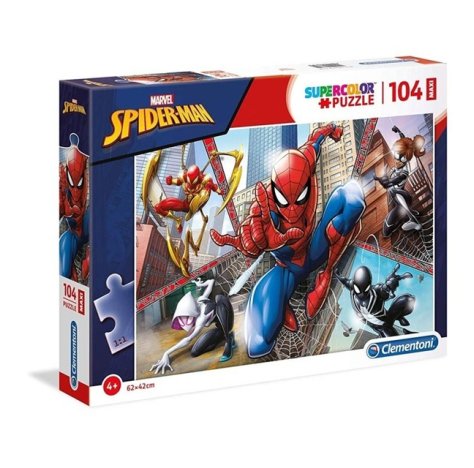 Puzzle Marvel Spider-Man 104 pezzi Clementoni SuperColor – Avengers e supereroi per bambini