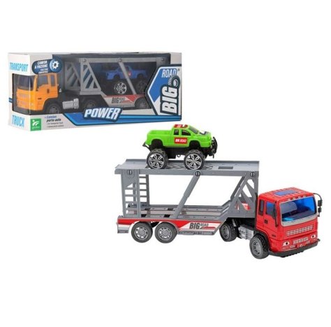 Globo Camion Bisarca con 1 Auto – Veicolo Giocattolo a Frizione (2 Modelli Assortiti) Globo Camion Bisarca con 1 Auto – Veicolo Giocattolo a Frizione (2 Modelli Assortiti)