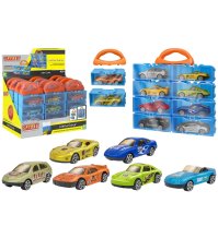 Set Auto Die-Cast con Valigetta Modulare – 4 Mini Auto in Metallo, Spidiko Metal Gear