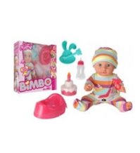 Bambolotto Bimbo con Accessori – Set Completo con Biberon, Vasino e Torta