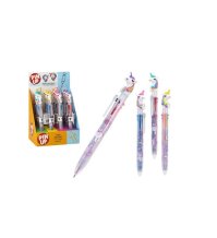 Penna Multicolore Unicorno Pin Up – Penna 4 Colori con Design Fantasy