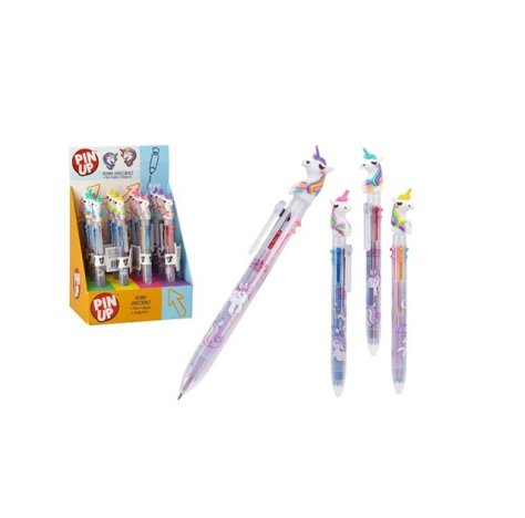 Penna Multicolore Unicorno Pin Up – Penna 4 Colori con Design Fantasy Penna Multicolore Unicorno Pin Up – Penna 4 Colori con Design Fantasy