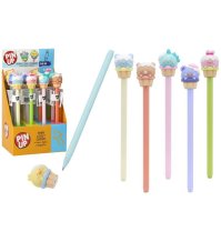 Penna Lovely Cupcake Pin Up – Penna Gel Blu con Cappuccio Morbido a Tema Cupcake