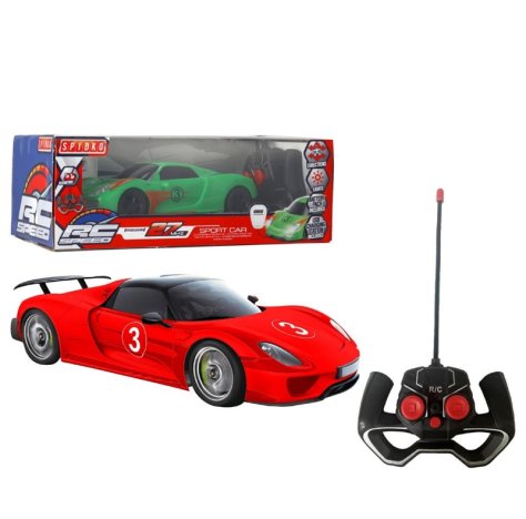 Auto Sportiva Radiocomandata con Stazione di Ricarica – 7 Funzioni RC – Velocità, Controllo e Gioco Realistico