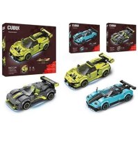 GLOBO Cubix Auto Retrocarica – Set Costruzioni 220-263 Pezzi – Modellino Auto da Assemblare – Soggetto Casuale