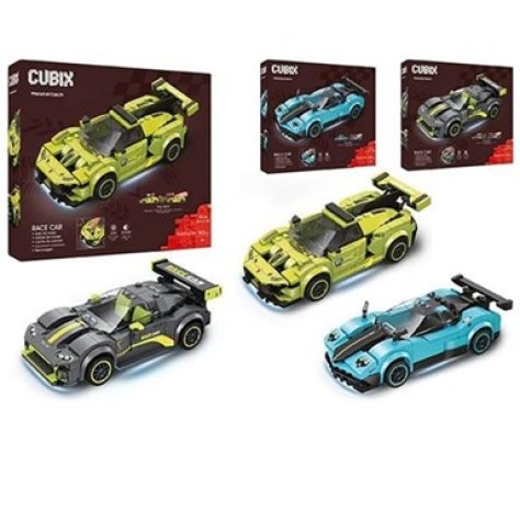 GLOBO Cubix Auto Retrocarica – Set Costruzioni 220-263 Pezzi – Modellino Auto da Assemblare – Soggetto Casuale GLOBO Cubix Auto Retrocarica – Set Costruzioni 220-263 Pezzi – Modellino Auto da Assemblare – Soggetto Casuale