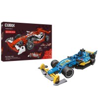 CUBIX Auto Formula Retrocarica – Set Costruzioni Auto da Corsa – 2 Assortimenti