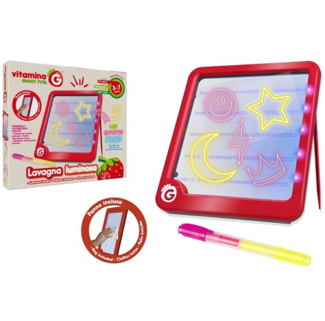 GLOBO Lavagna Magica Luminosa con Pennarelli – Tavoletta Creativa per Disegni a Effetto Neon