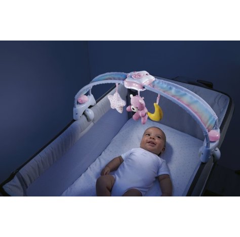 CHICCO (ARTSANA SpA) Chicco Gioco Giostrina Rainbow Sky - Pannello Evolutivo 2 In 1 Rosa 