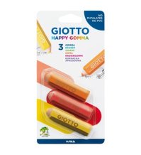 Giotto Happy Gomma 3 Pezzi 