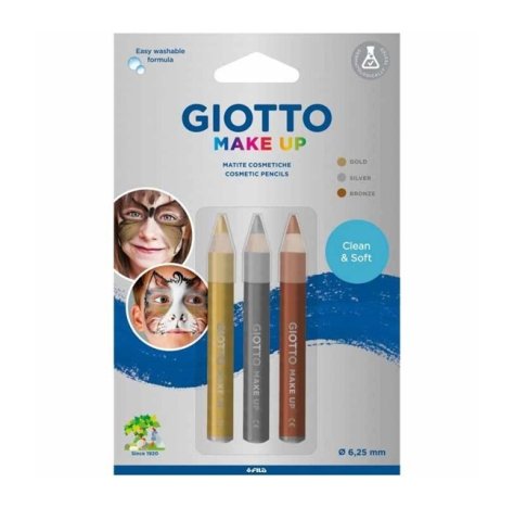 Giotto Make Up 3 Matite - Oro/Argento/Bronzo