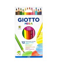 GIOTTO MEGA PASTELLI 12 PEZZI 