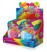 GLOBO Slimy Glittzy 6 Colori 90g (Confezione da 24 pezzi - Codice 43109)