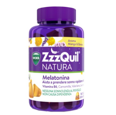  VICKS Zzzquil natura mango & banana 60 pastiglie