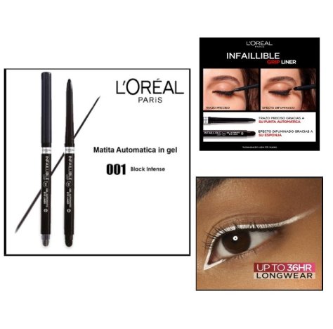  L'OREAL PARIS - MATITA OCCHI INFAILLIBLE 36H GRIP LINER , Black 