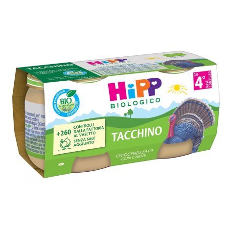 HIPP BIO - OMOGENIZZATO TACCHINO ( 4+ MESI ) 2X80 GR 