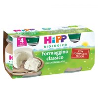 HIPP BIO - OMOGENIZZATO FORMAGGINO CLASSICO ( 4+ MESI ) 2X80 GR 