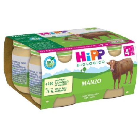 HIPP BIO - OMOGENIZZATO MANZO ( 4+ MESI ) 4X80GR