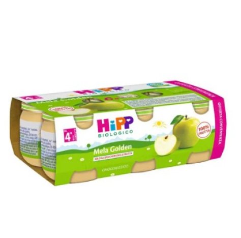 HIPP BIO - OMOGENIZZATO FRUTTA MELA GOLDEN ( 4+ MESI ) 6X80GR