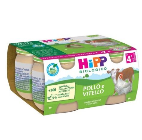BIO HIPP - OMOGENIZZATO POLLO E VITELLO ( 4+ MESI ) 4X80GR