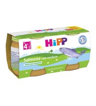 HIPP BIO -OMOGENIZZATO SALMONE CON VERDURE ( 4+ MESI ) 2X80GR 