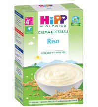 HIPP BIOLOGICO - CREMA DI CEREALI , Riso ( 4+ MESI ) 200 GR 