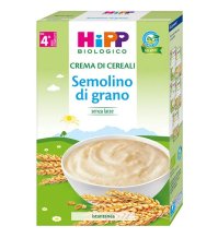 HIPP BIOLOGICO - CREMA DI CEREALI , Semolino di Grano ( 4+MESI ) 200 GR 