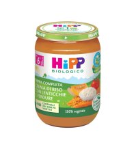 HIPP BIOLOGICO - PAPPA COMPLETA CREMA DI RISO LENTICCHIE E VERDURE , ( 6+ MESI ) 
