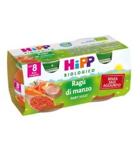 HIPP BIOLOGICO - OMOGENIZZATO RAGÙ DI MANZO ( 8+ MESI ) 2X80GR