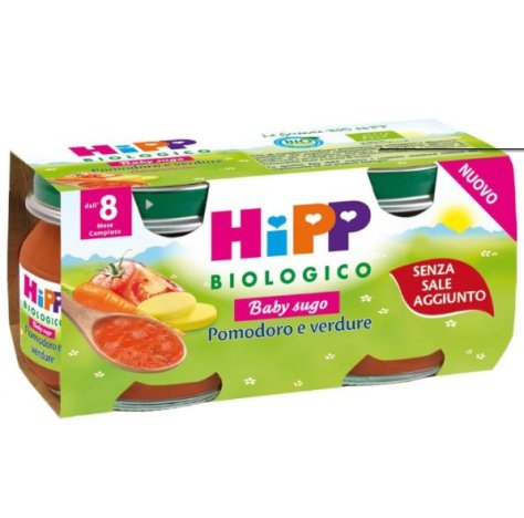HIPP BIOLOGICO - SUGO AL POMODORO E VERDURE ( 8+ MESI ) 2X80GR 