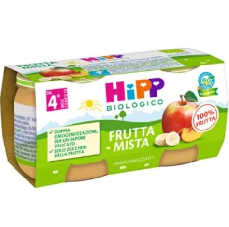 HIPP BIO - OMOGENIZZATO FRUTTA MISTA ( 4+ MESI ) , 2X80GR 