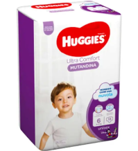 Huggies Ultra Comfort Mutandina Pant per Bambini Taglia 6 per 13-30 Kg, 13 Pezzi