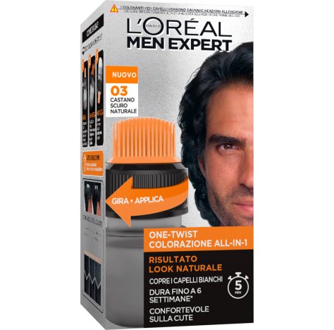 L`Oréal Paris One Twist Colorazione Uomo 03 Castano Scuro Naturale