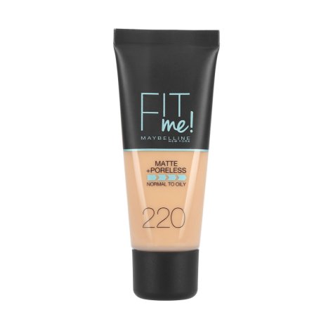 Maybelline Fit Me Matte & Poreless 220 Natural Beige - Tubo Liquido 30 ml