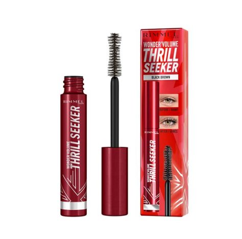 RIMMEL (div. Coty Italia Srl)  RIMMEL LONDON THRILL SEEKER Mascara volumizzante e allungante donna 8 ml tonalità Extreme Black   __+1COUPON __