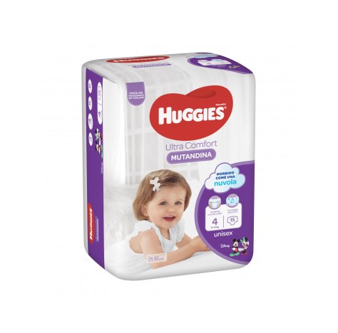 Huggies Pannolini Ultra Comfort Mutandina Taglia 4 (9-14kg) 15 pannolini