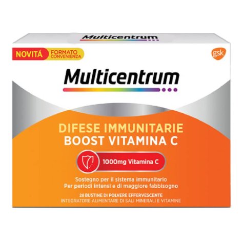 GLAXOSMITHKLINE C.HEALTH.Srl Multicentrum Difese Immunitarie Boost Vitamina C 28 Bustine