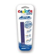 Ricambi Carioca Erasable Pen - ricariche compatibili - 3 pezzi Blu