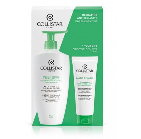 COLLISTAR SpA Cofanetto Crema Termale Anticellulite 400ml + Trattamento Pancia e Fianchi Meso-rimodellanti 