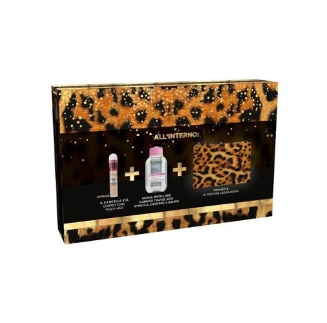 MAYBELLINE JOIN THE JUNGLE PARTY COFANETTO REGALO CORRETTORE ANTI ETA' 02 E GARNIER ACQUA MICELLARE 100ML CON POCHETTE