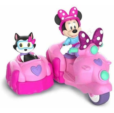 GIOCHI PREZIOSI Minnie, veicolo con 1 personaggio da 7,5 cm e 1 accessorio