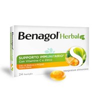  Benagol herbal miele 24 pastiglie