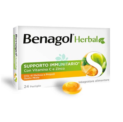  Benagol herbal miele 24 pastiglie
